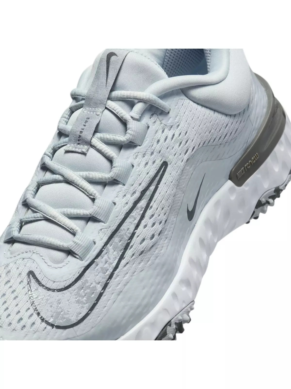 Alpha Huarache Elite 4 Turf "Pure Platinum/Wolf Grey/Iron Grey/White" Women's Softball Shoe - 9