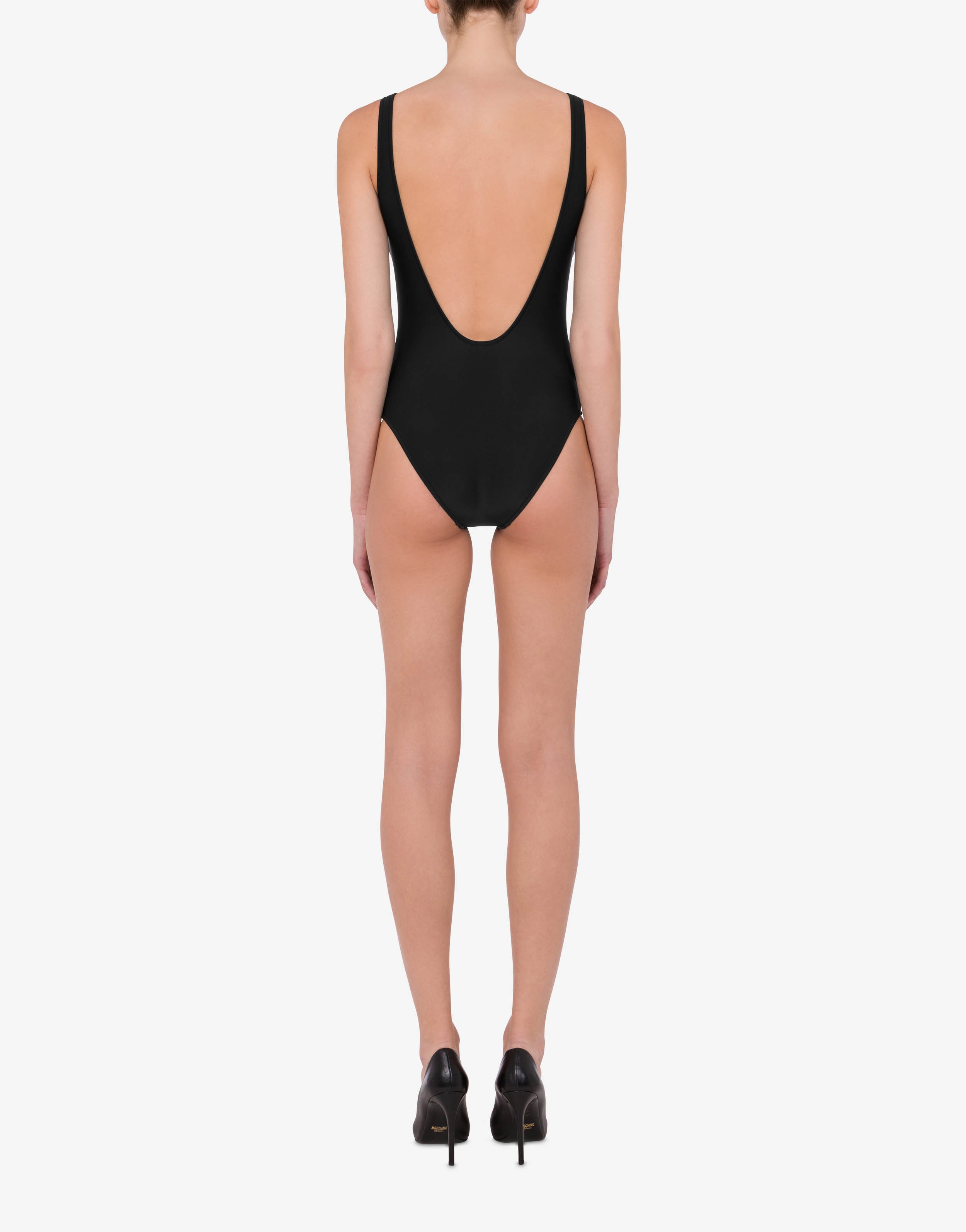 GOLD LOGO ONE-PIECE SWIMSUIT - 3