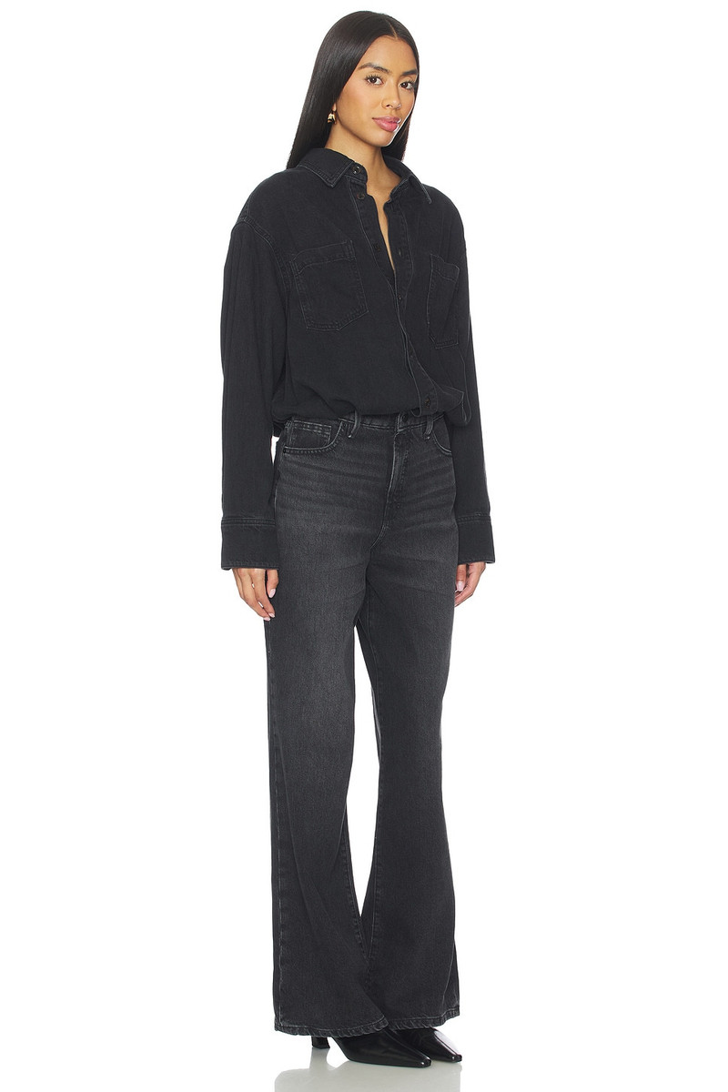 GOOD AMERICAN Denim Shirt Jumpsuit outlook