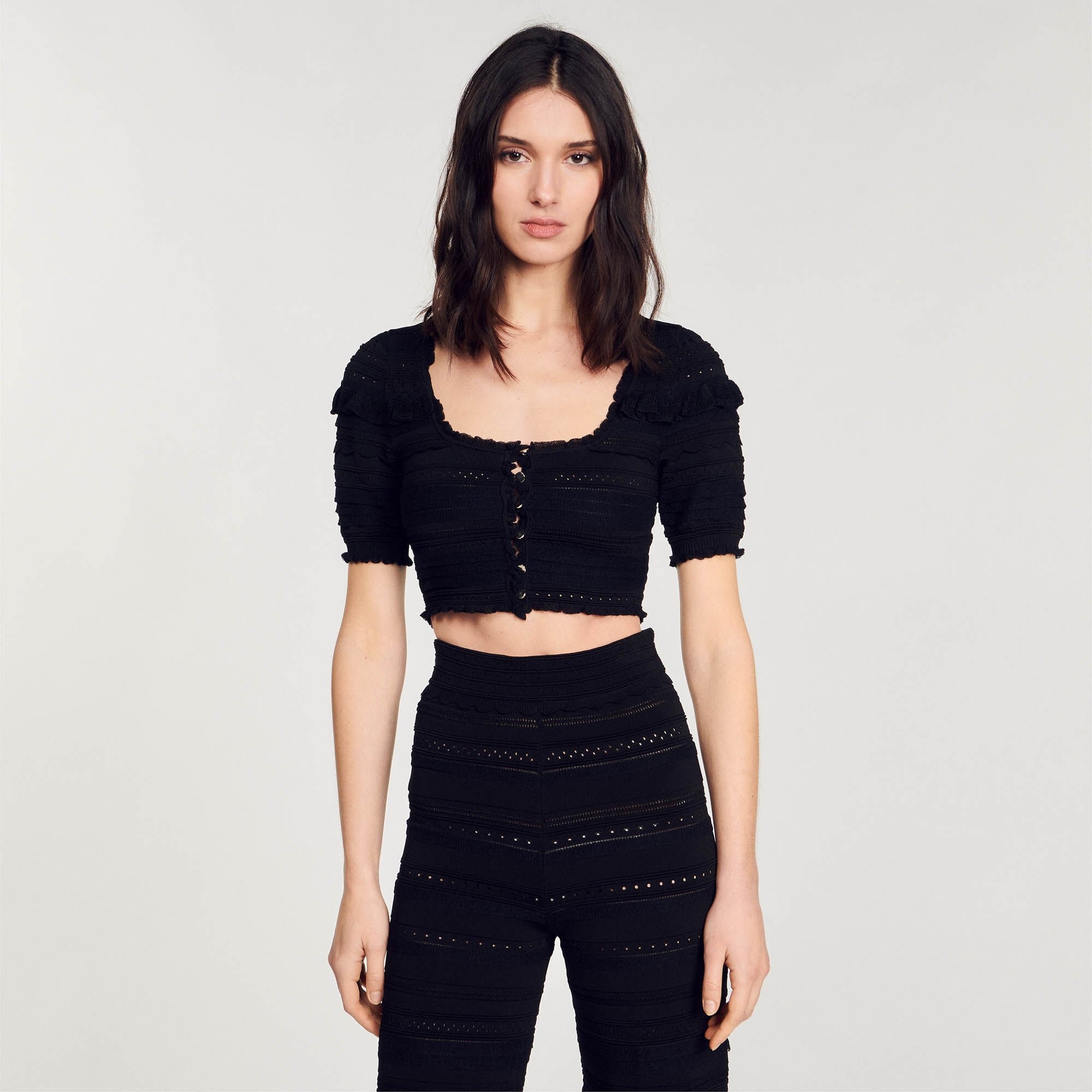 KNIT CROP TOP - 5