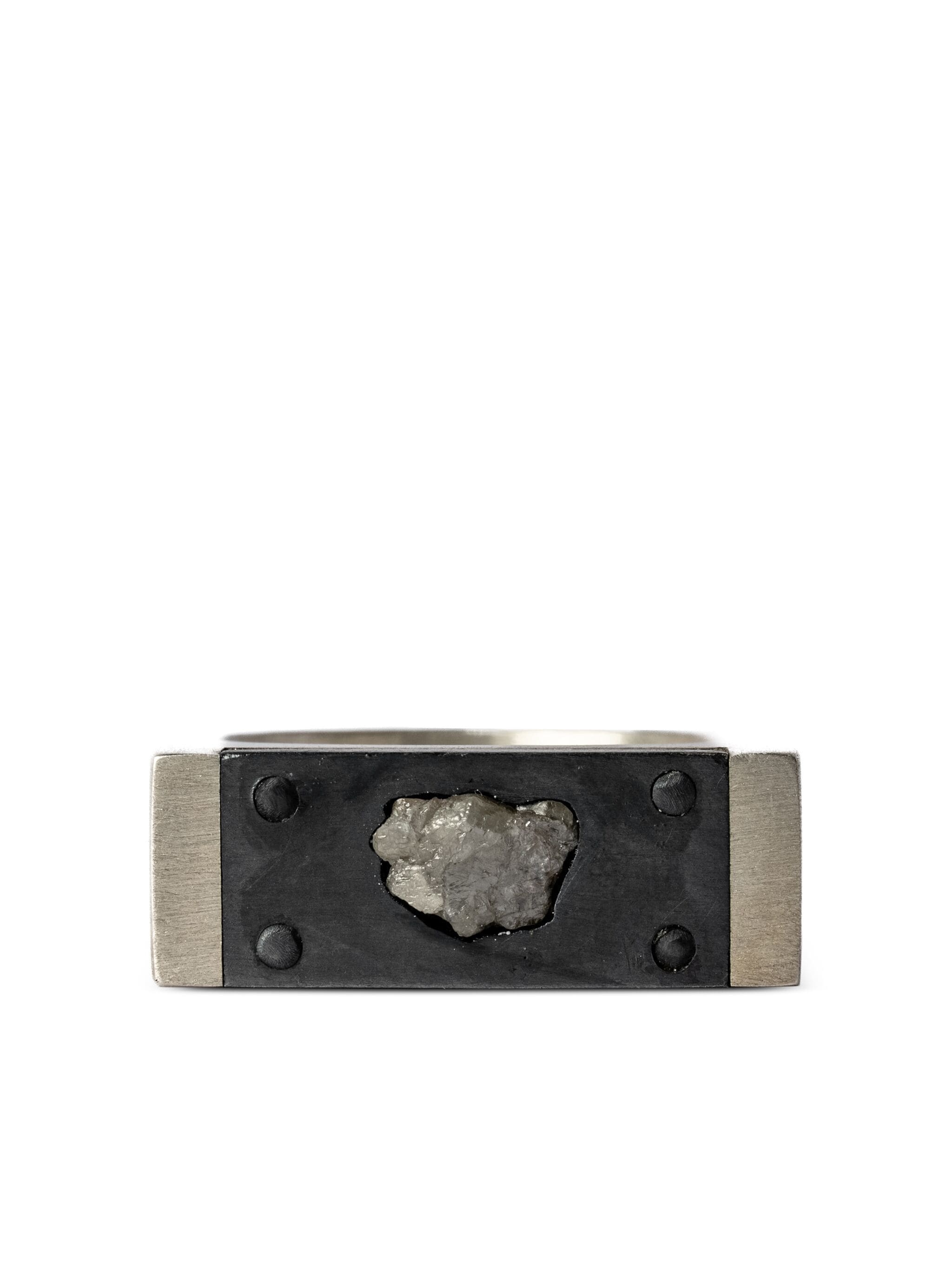 PARTS OF FOUR Plate Ring Single (0.6 CT, Diamond Fragment, 9mm, MA+KA+FRDIA) - 2