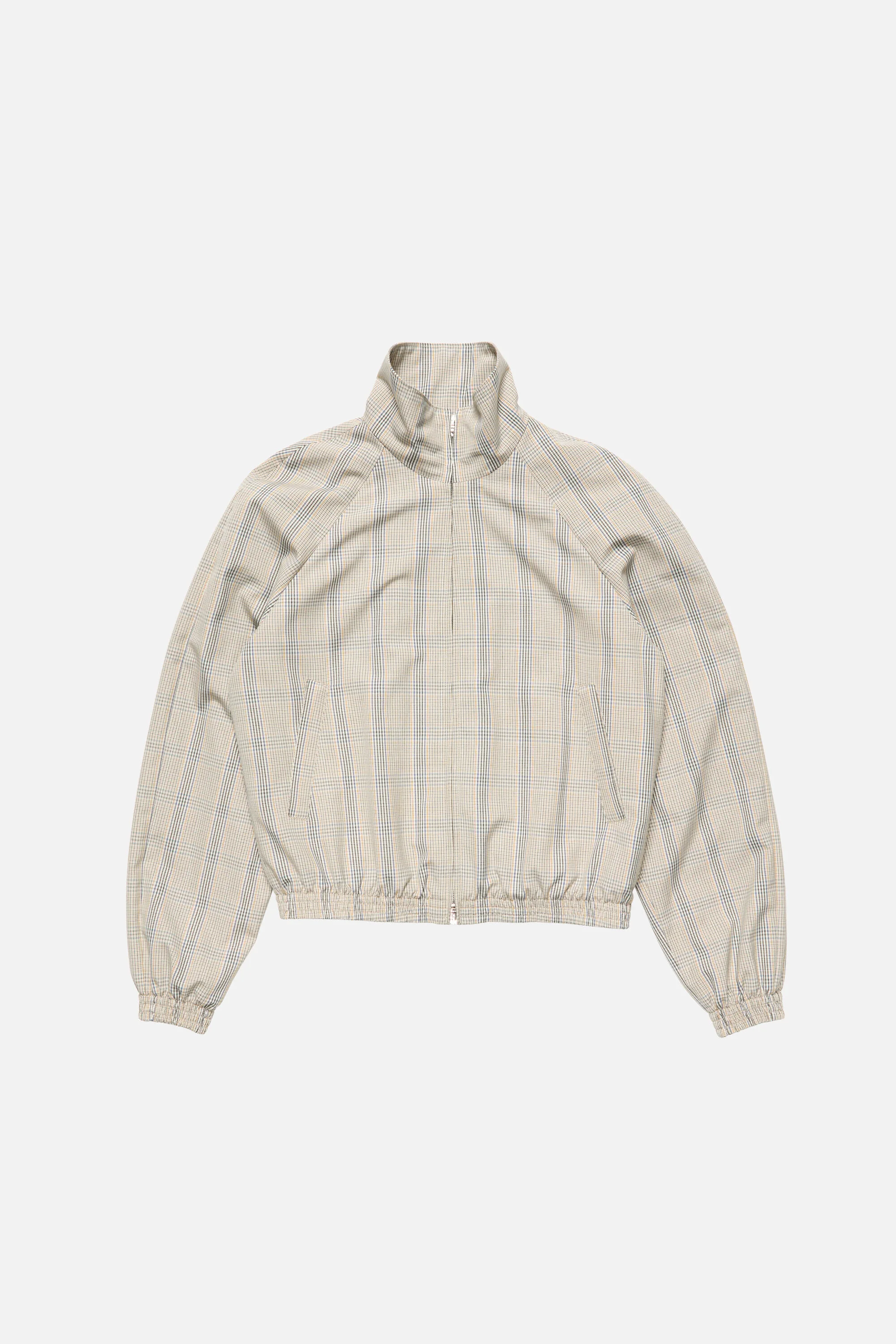 Lightweight check jacket - Brown/blue - 1