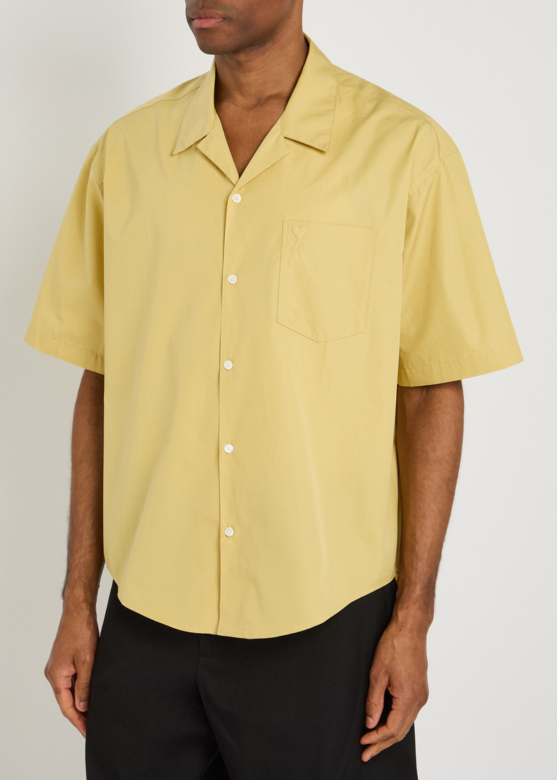 AMI Paris Ami Paris Logo Cotton-poplin Shirt outlook