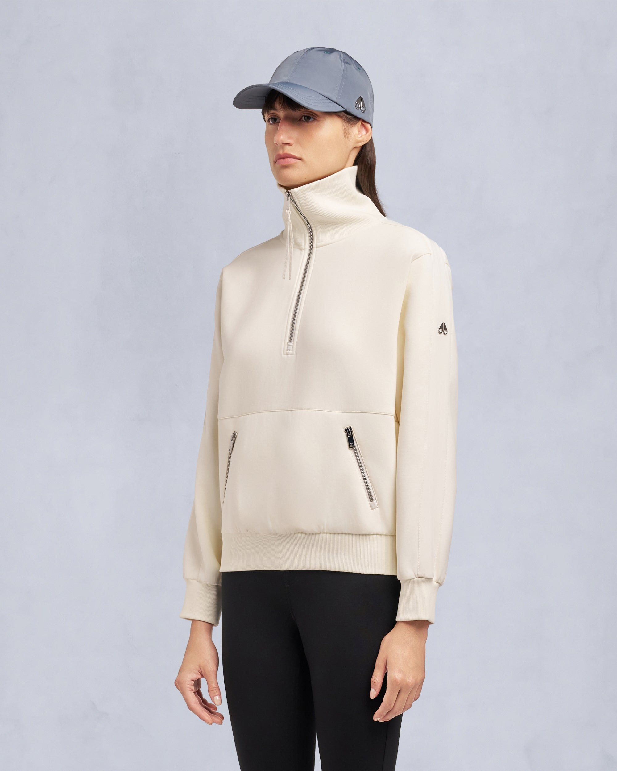 MIX MEDIA QUARTER ZIP SWEATER - 3