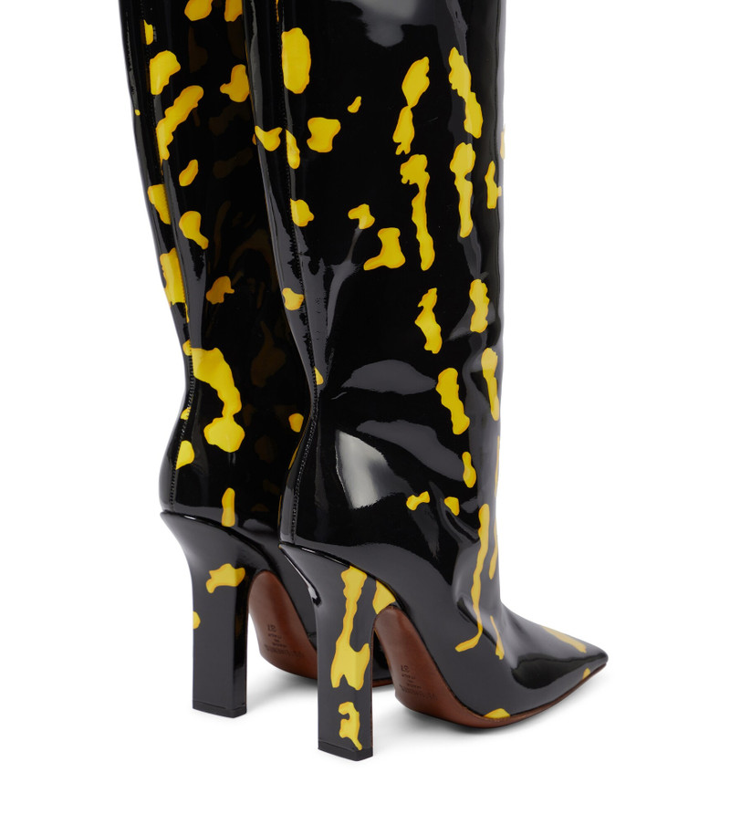 VETEMENTS Patent leather over-the-knee boots outlook