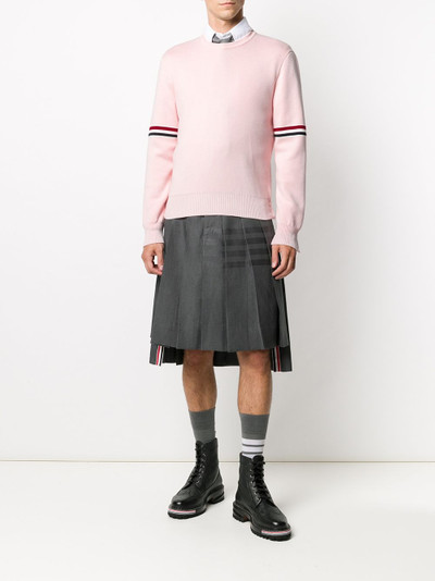 Thom Browne Milano stitch stripe armband jumper outlook