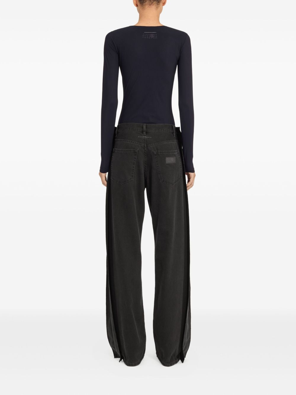 long-sleeve jeans bodysuit - 5