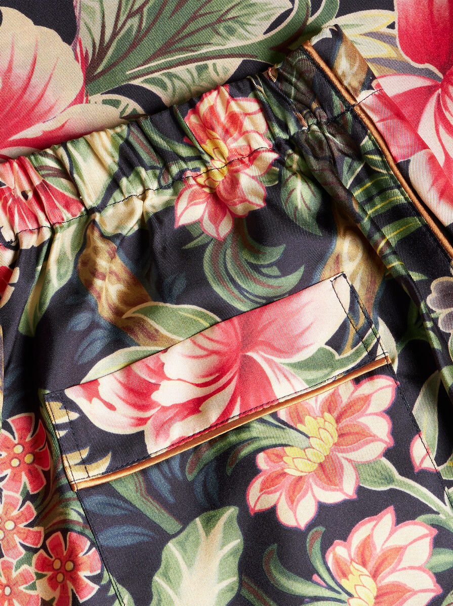 PRINTED SILK TROUSERS - 7