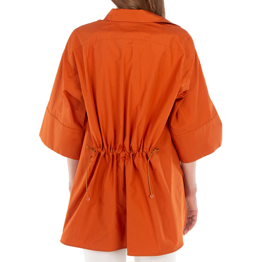 Max Mara March Cotton Poplin Drawstring Shirt - 3
