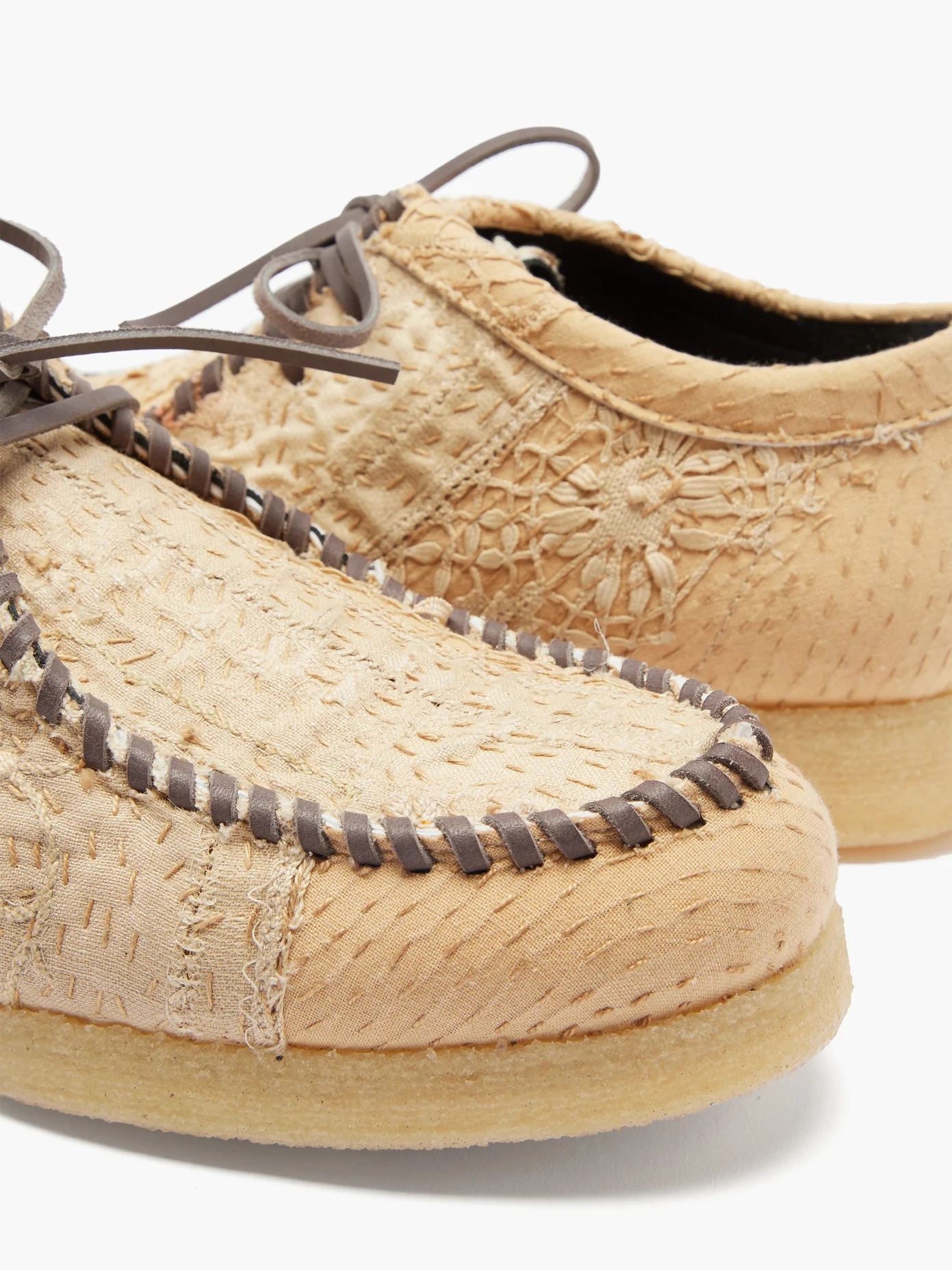 Inno crewel-tapestry silk desert boots - 6