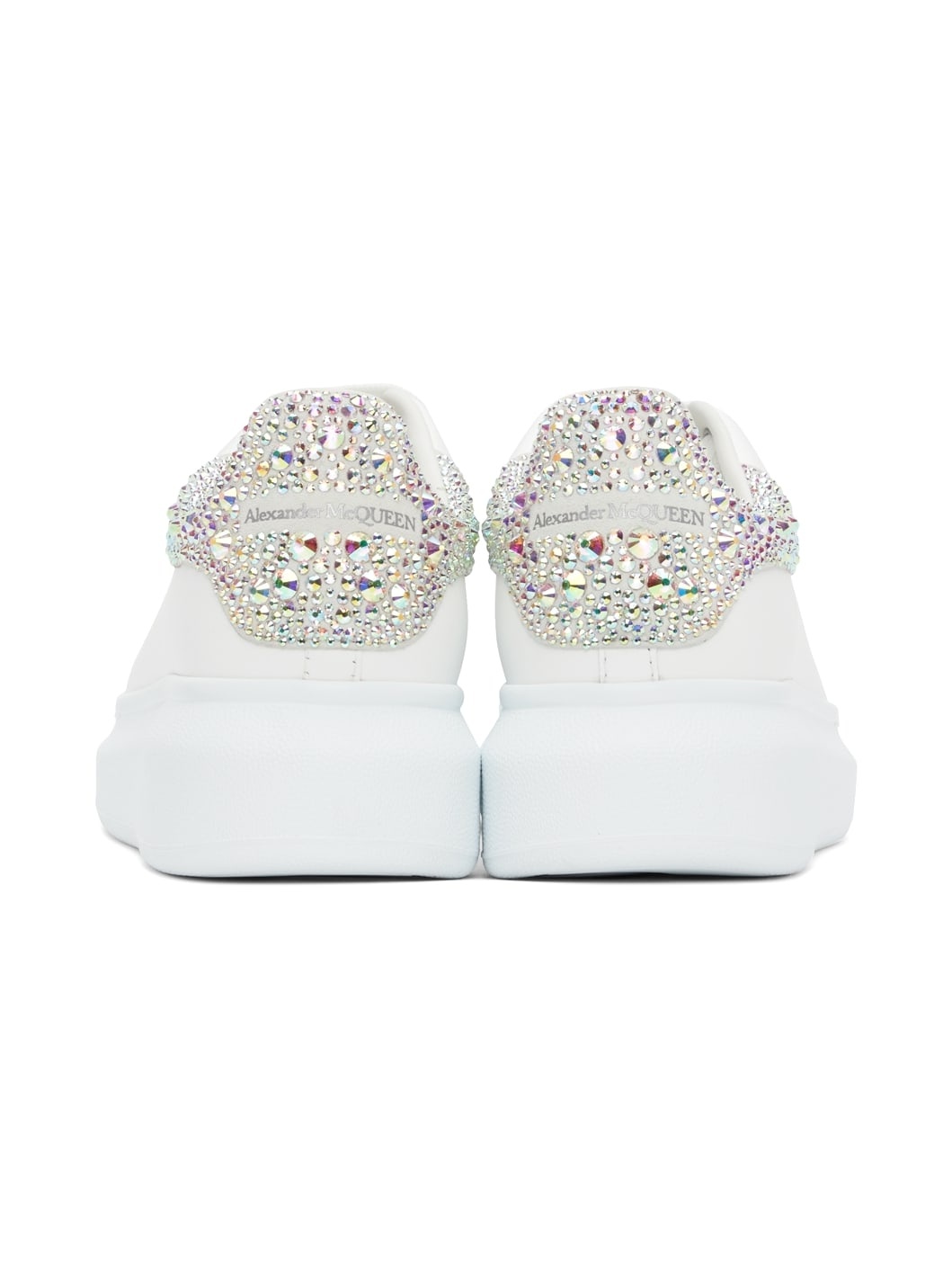 White Crystal Oversized Sneakers - 8
