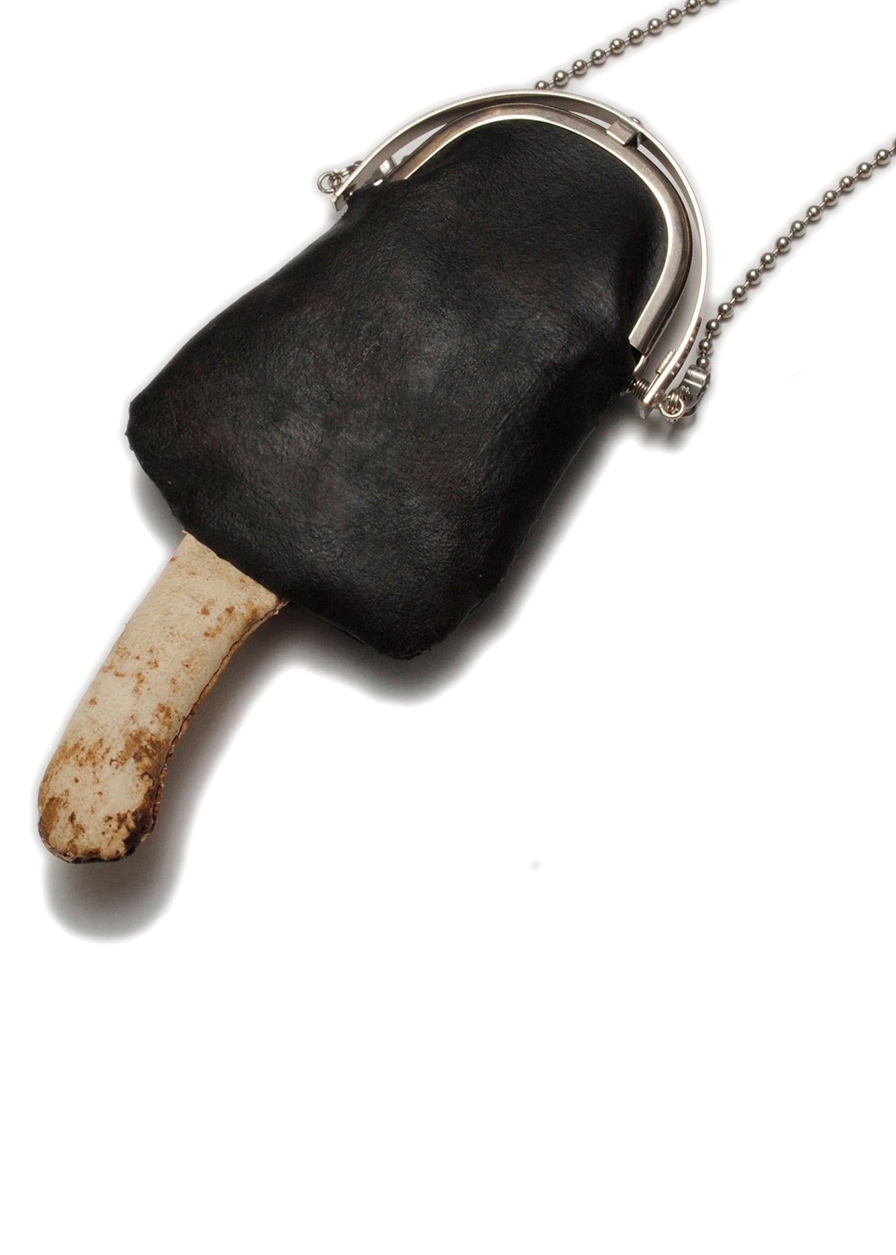 Brown MUSHROOM LEATHER MINI Bag - 7