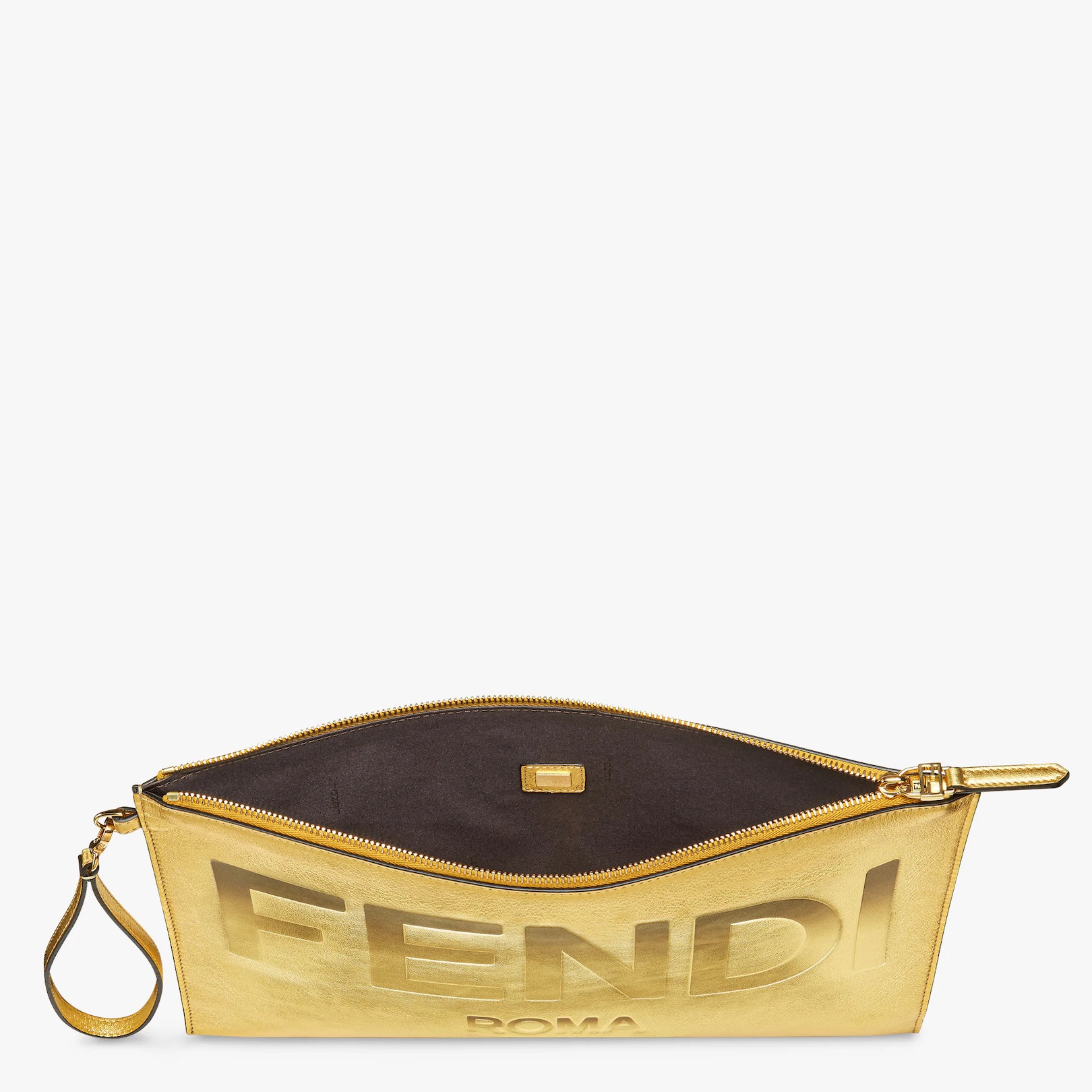 Gold leather pouch - 3
