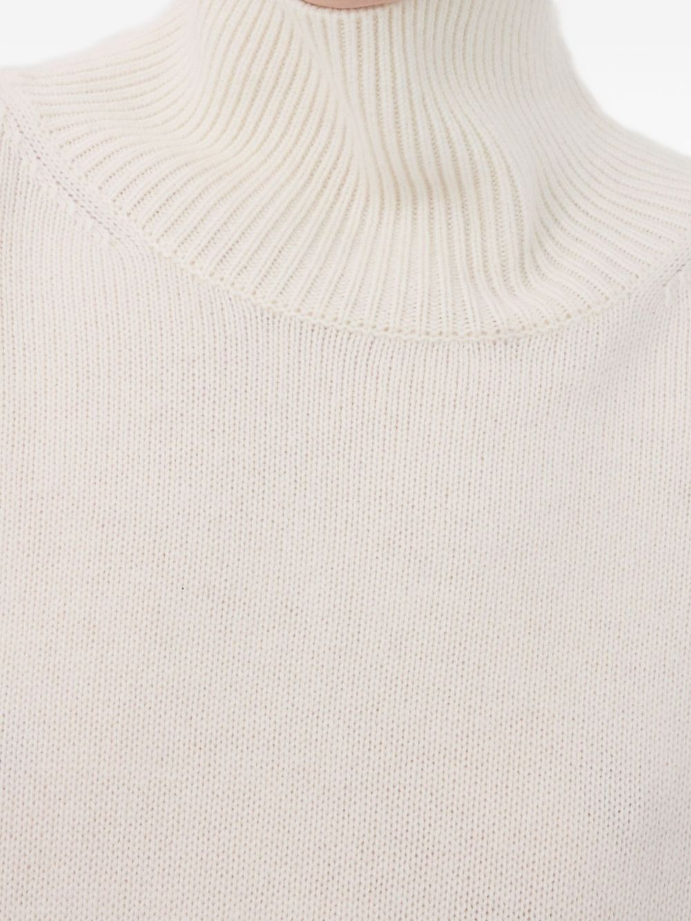 ribbed-collar cashmere sweater - 4