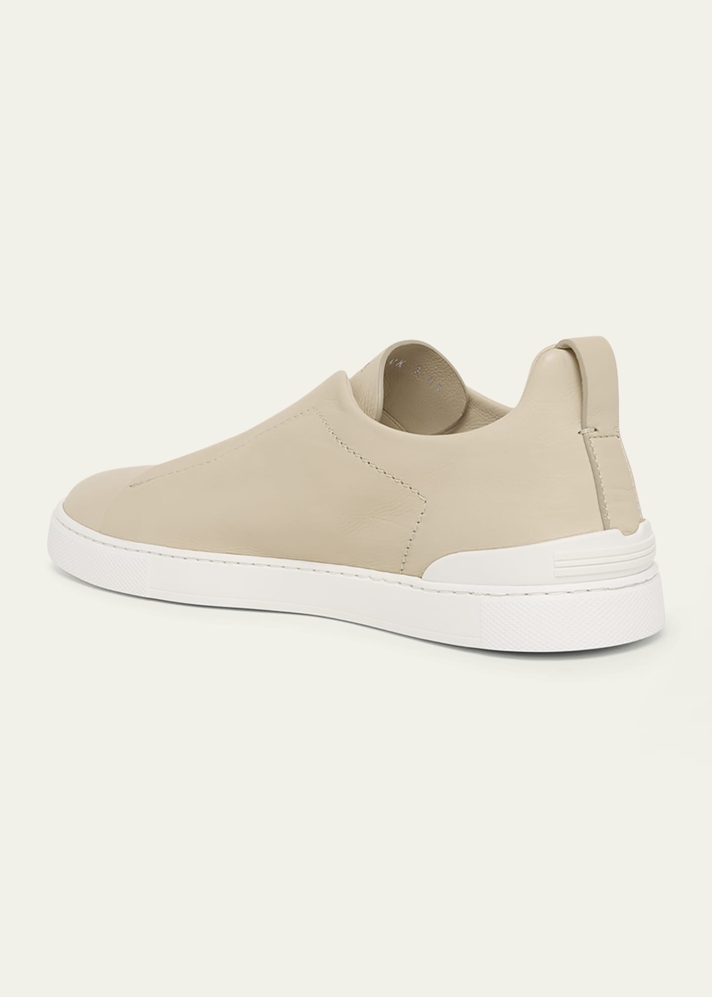 Men's Triple Stitch SECONDSKIN Leather Slip-On Sneakers - 3