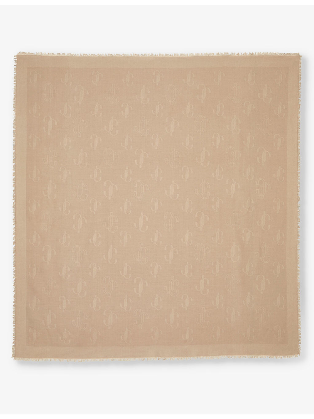 Emani brand-print silk-blend scarf - 3