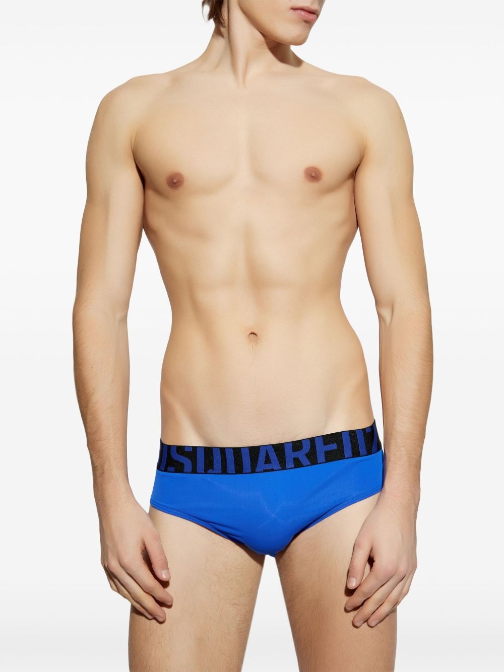 logo-waistband swimming trunks - 3