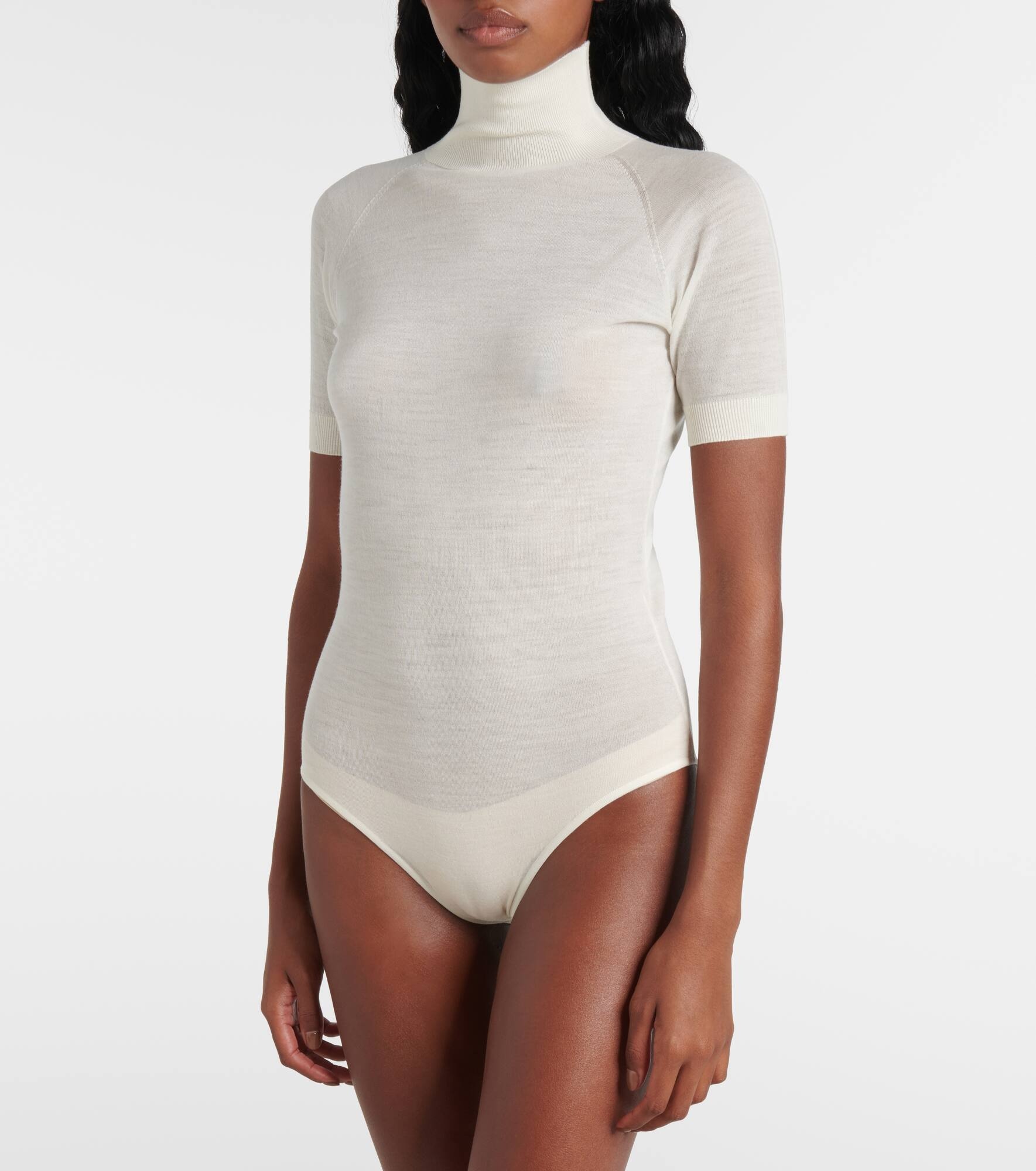 Turtleneck wool bodysuit - 4