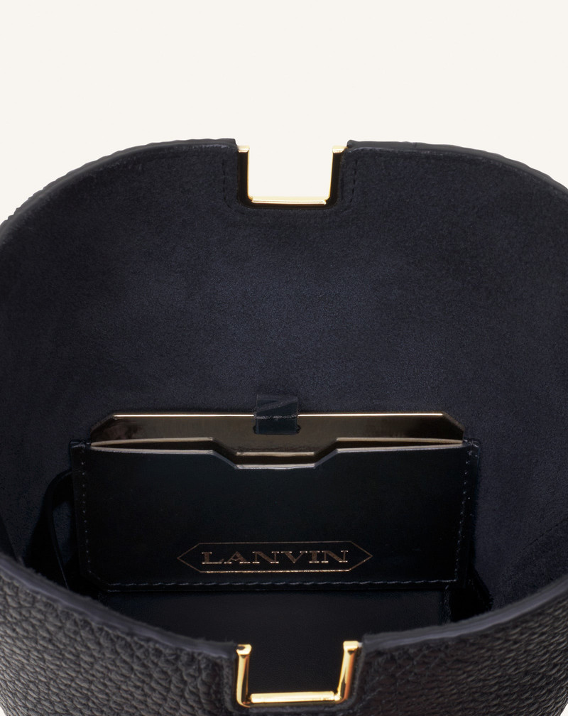 CATCH NANO BY LANVIN LEATHER BUCKET BAG 7