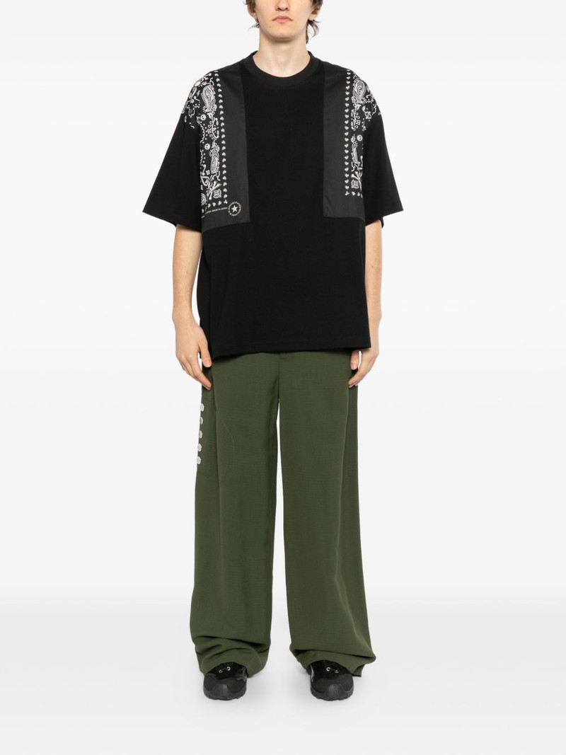 mastermind JAPAN bandana panelled T-shirt outlook