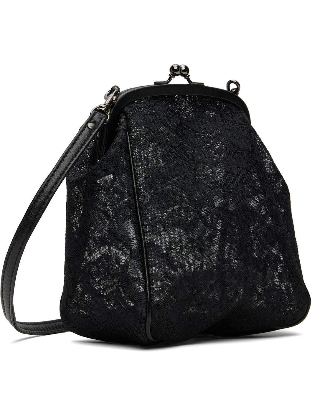 Black Clasp Pouch Bag - 3