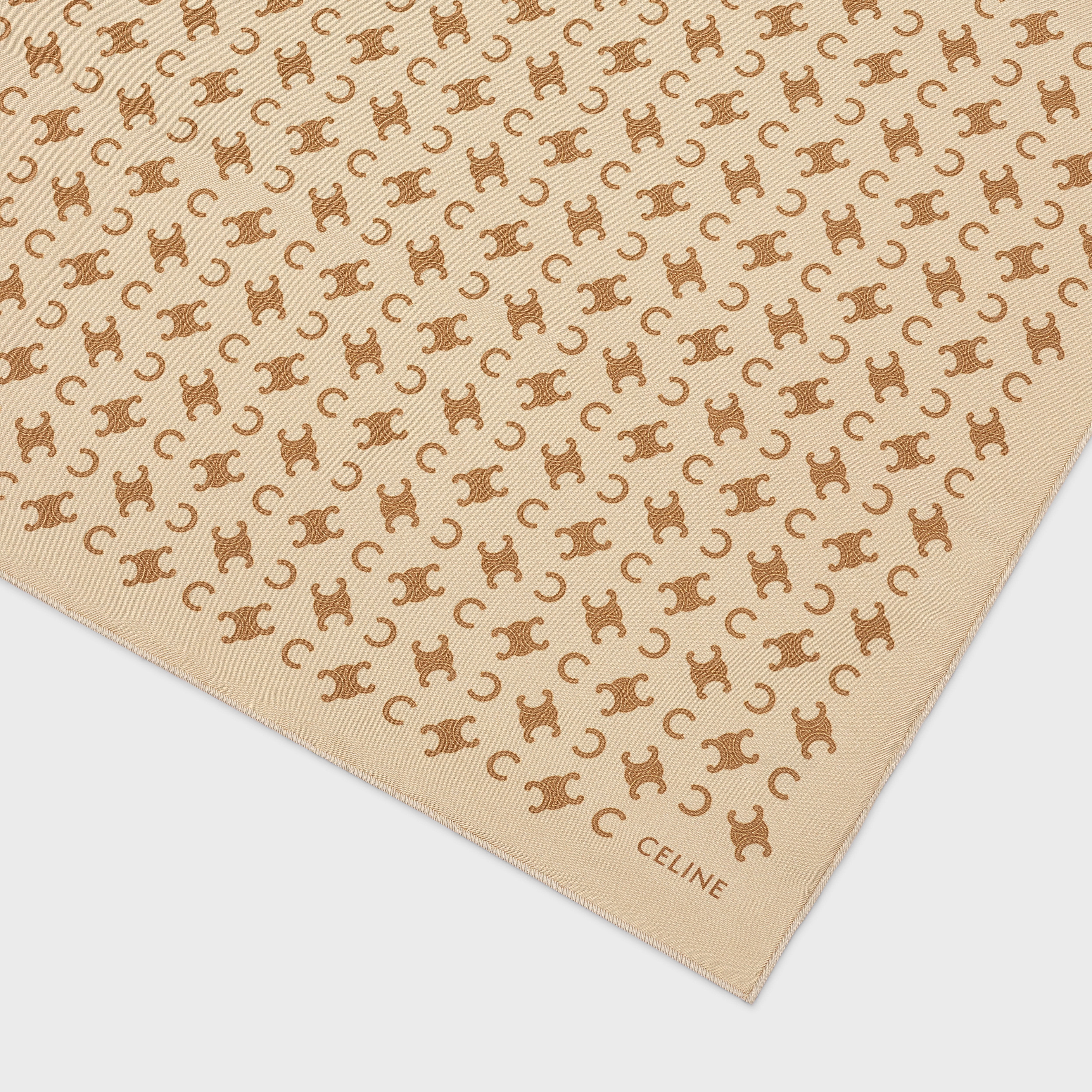 SQUARE IN PRINTED SILK TWILL - 2