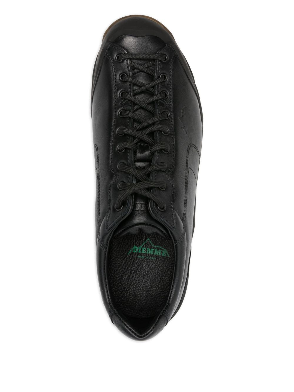leather panelled sneakers - 4