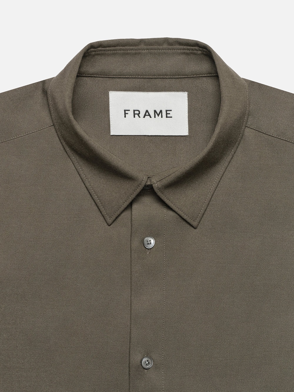 Brushed Flannel Shirt in Dark Olive - 3