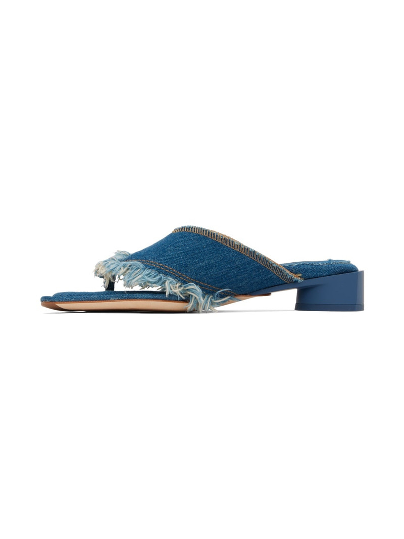 MIISTA Blue Pythia Denim Heeled Sandals outlook