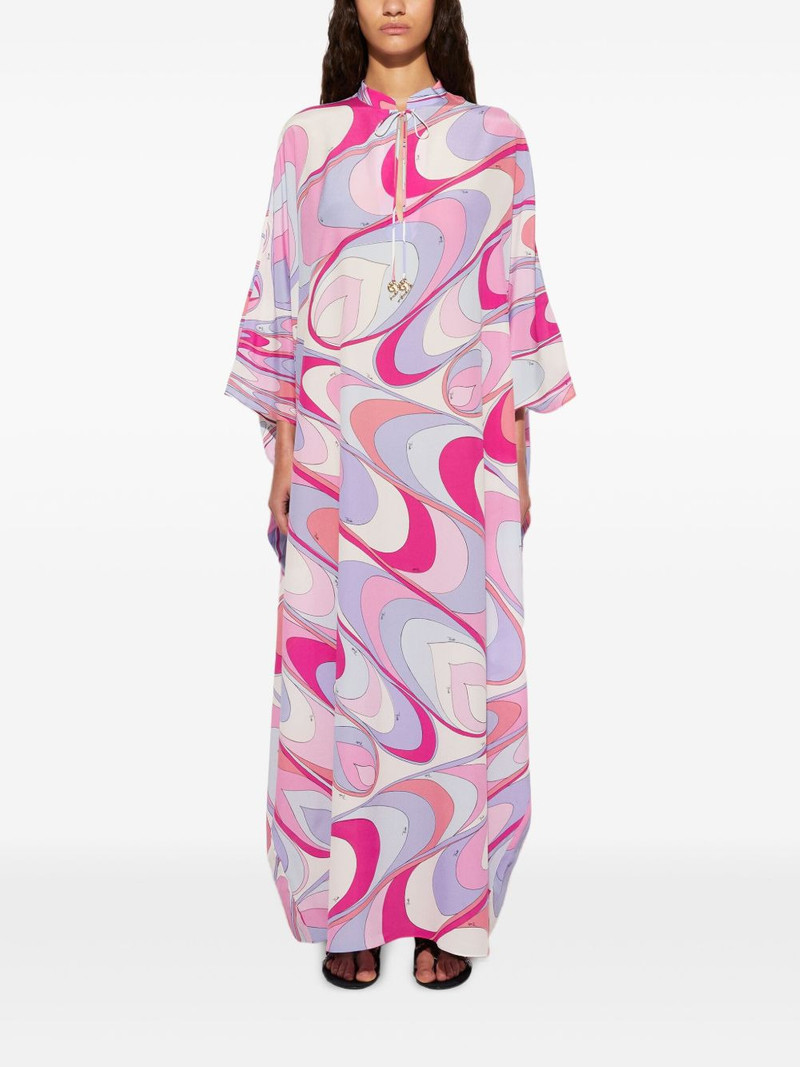 PUCCI onde-print silk dress outlook