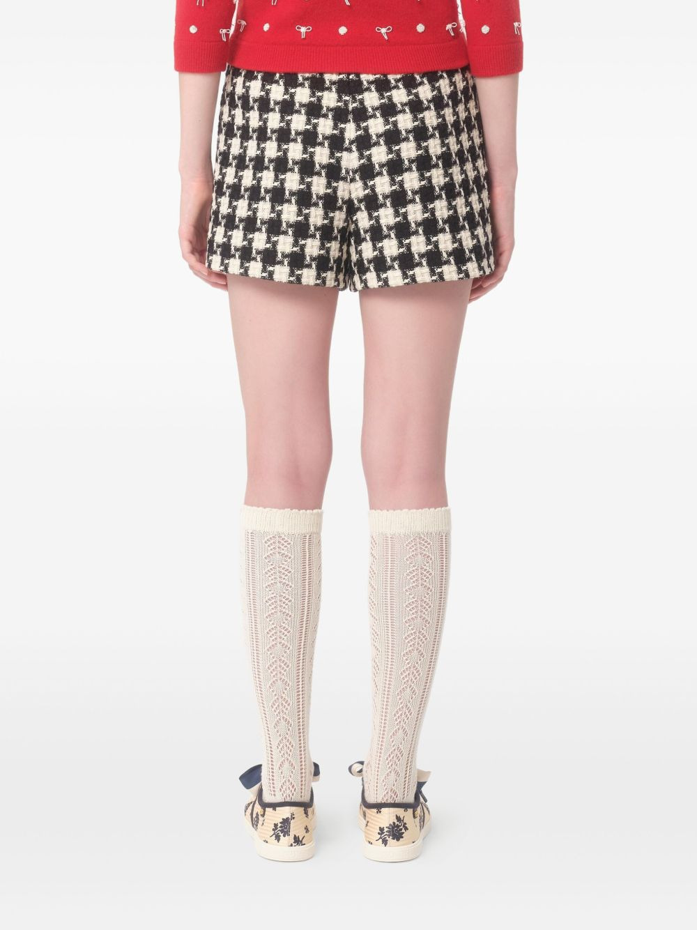 Damier Light tweed shorts - 4