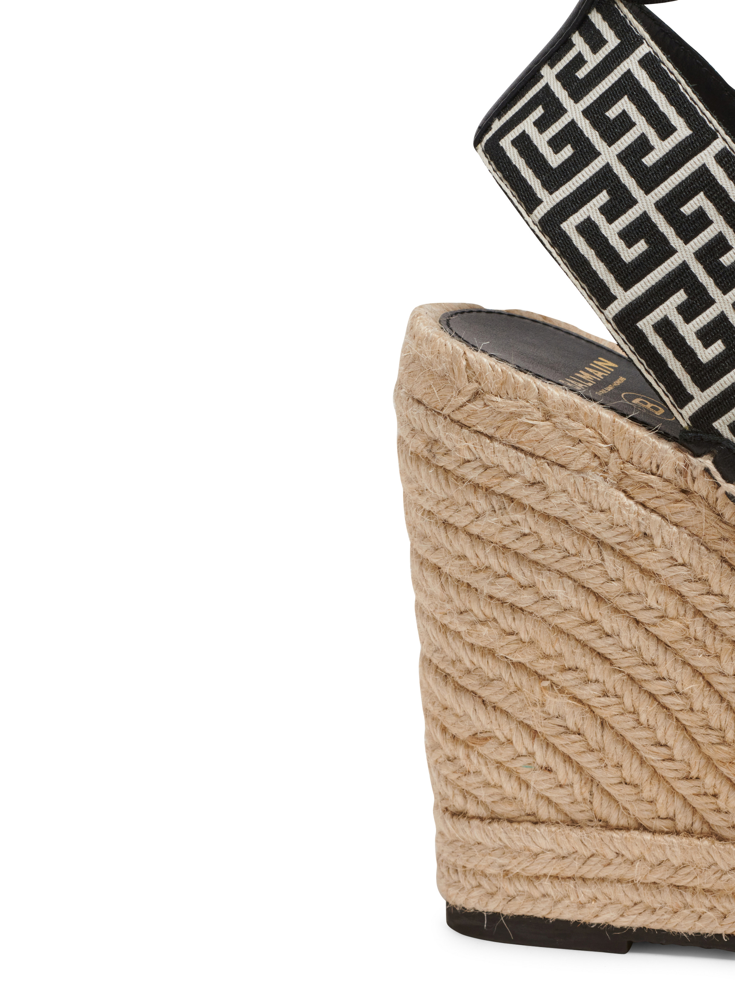 Alex monogram jacquard and leather espadrilles - 7