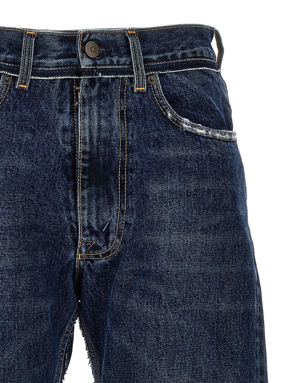ripped straight-leg jeans - 3