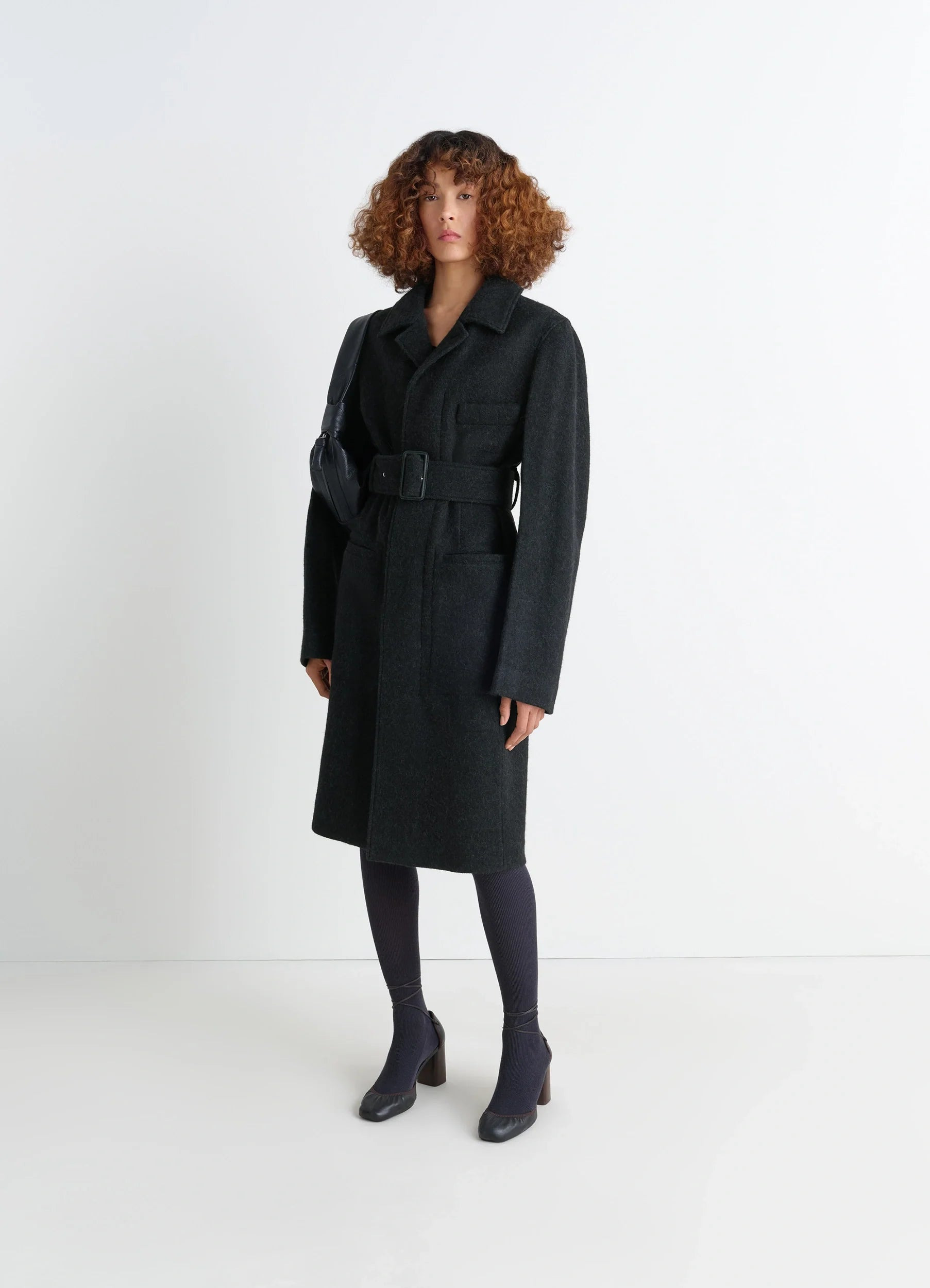 BELTED TAILORED COAT - 2