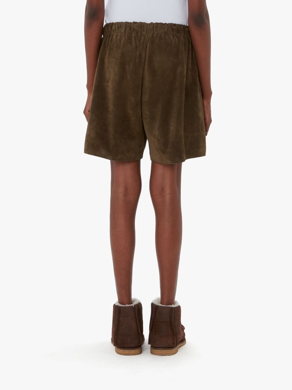 DRAWSTRING LEATHER SHORTS - 3