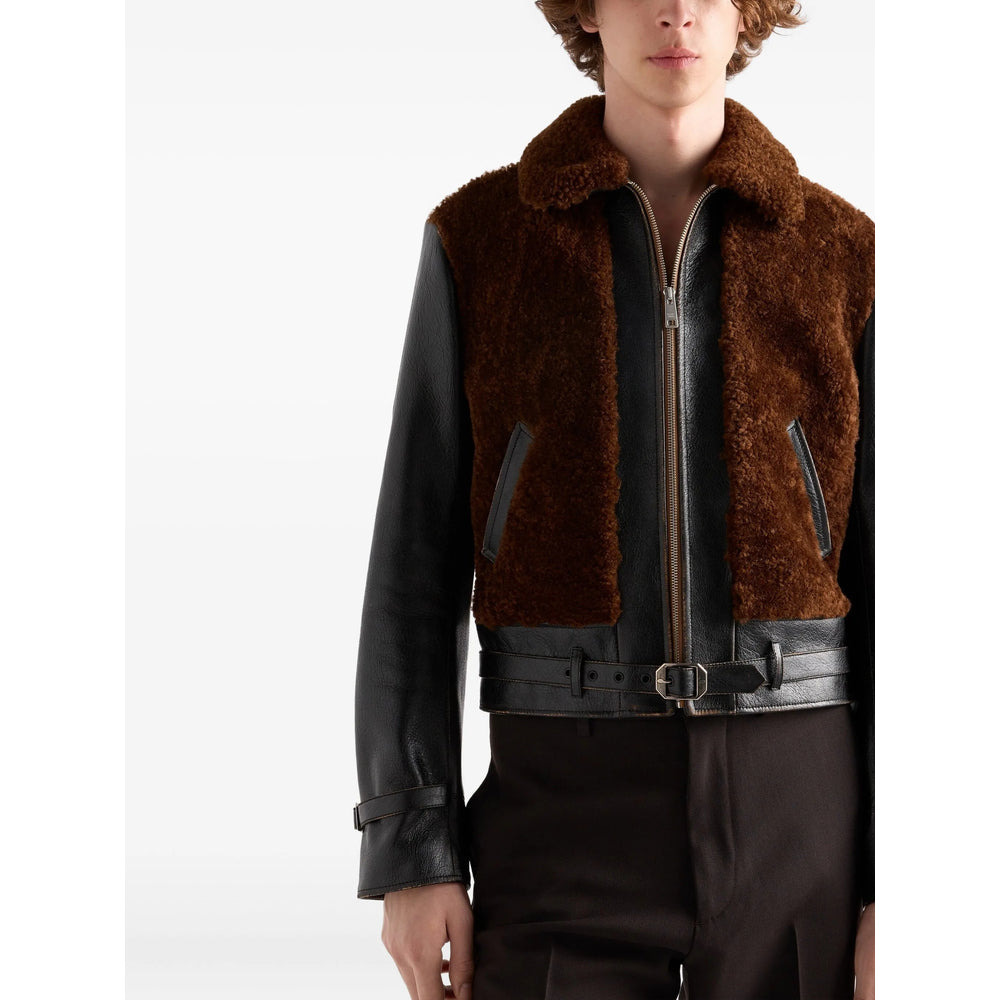 Prada Brown Jackets - Leather Jackets Men - 3