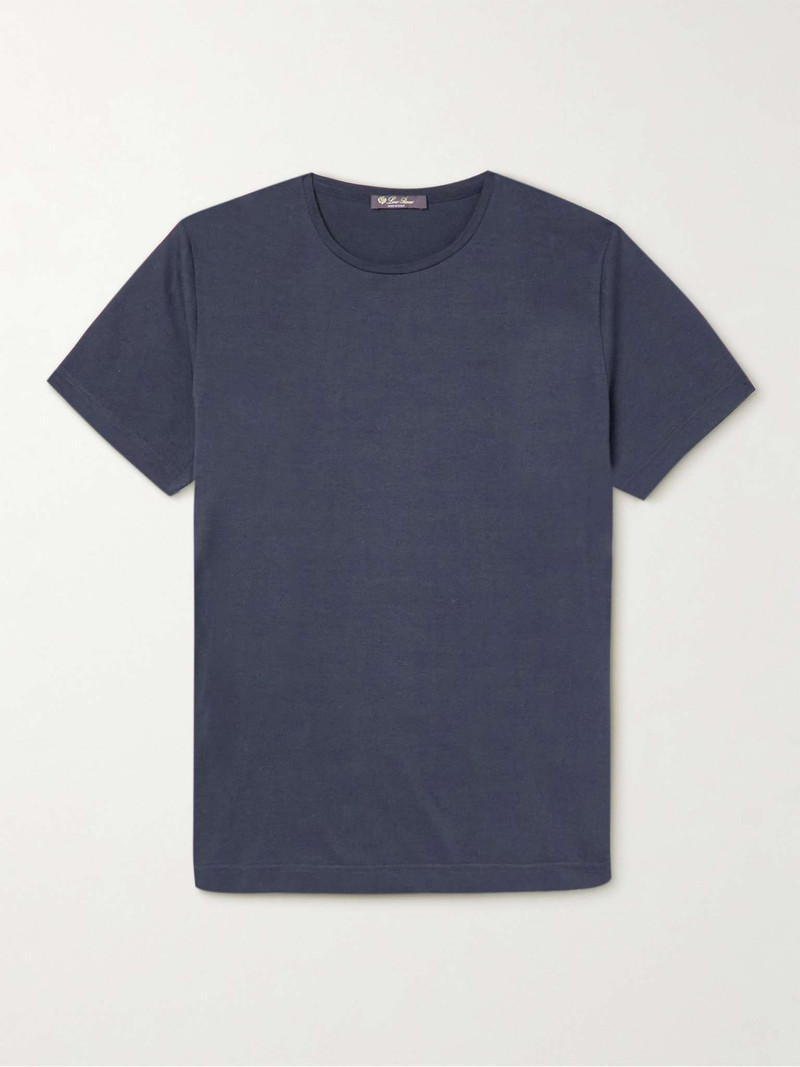 Slim-Fit Silk and Cotton-Blend Jersey T-Shirt - 1