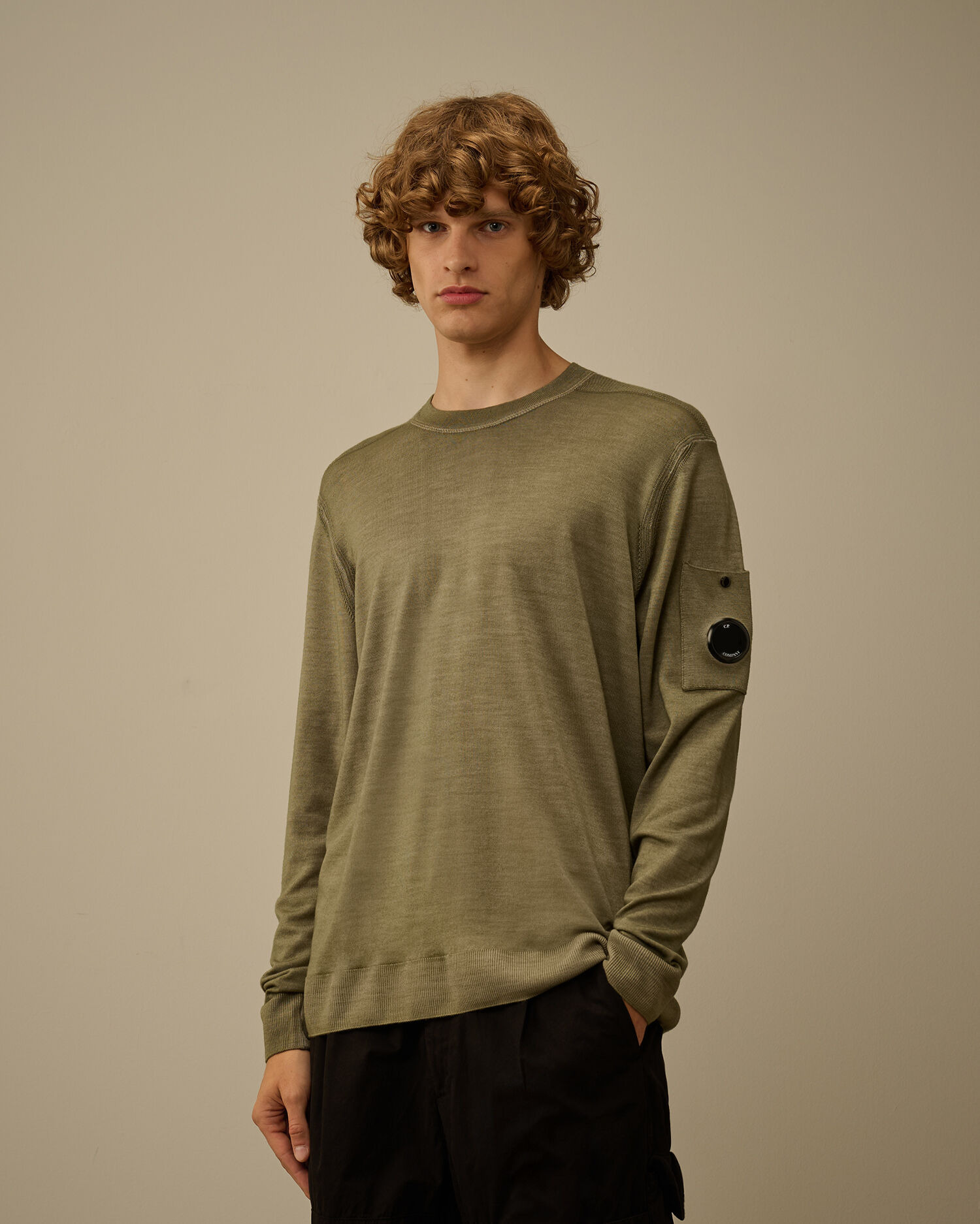 Merino Wool Crewneck Lens Sweater - 3