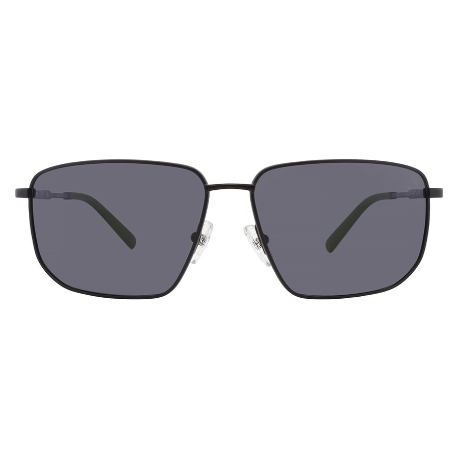 Timberland Polarized Smoke Rectangular Men's Sunglasses TB00010 02D 61 - 1