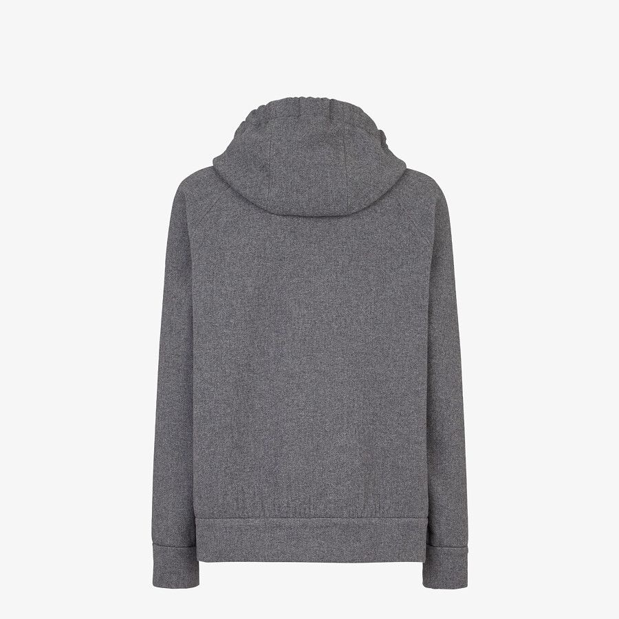 Gray jersey sweatshirt - 2