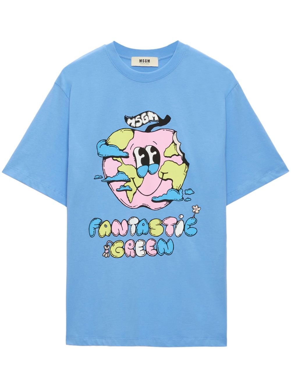 ★MSGM★Burro スタジオ マンツーマンTシャツ MSGM graphic-print T-shirt | farfetch | REVERSIBLE