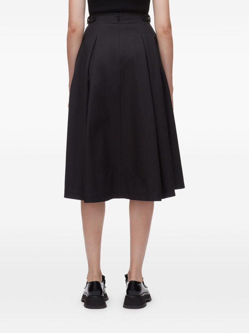 belted A-line midi skirt 6