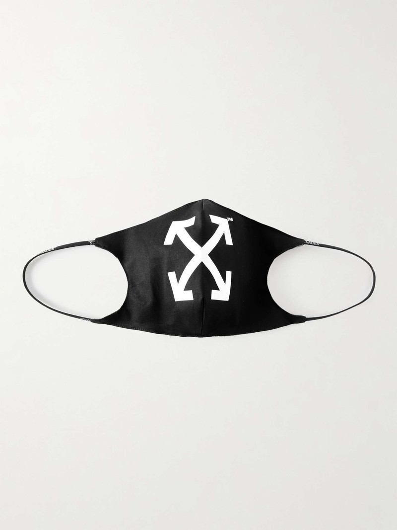 Logo-Print Cotton-Twill Face Mask 1