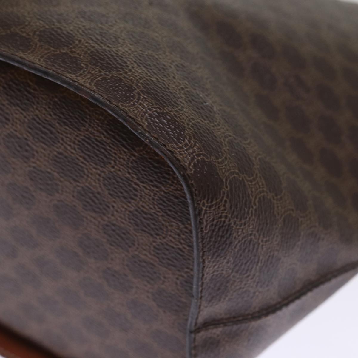 CELINE Macadam Canvas Shoulder Bag Pvc Brown - 13