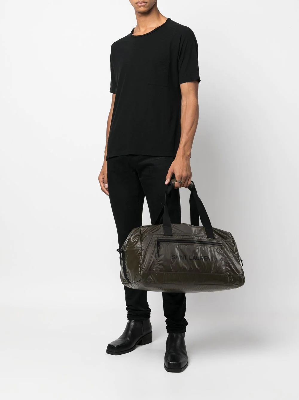 logo-print duffel bag - 2