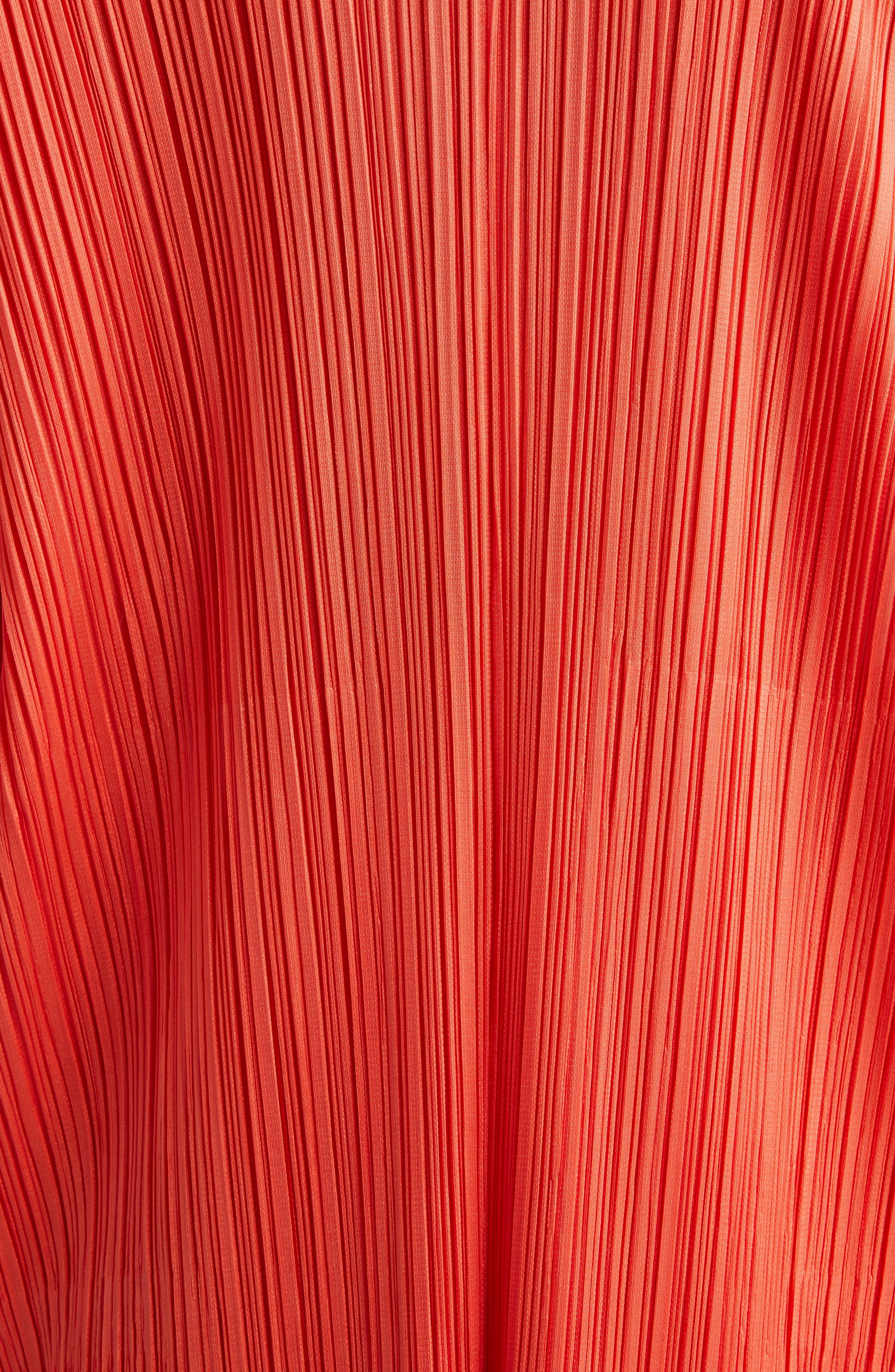 Pleats Please Issey Miyake Monthly Colors February Pleated Cardigan in Red at Nordstrom - 6
