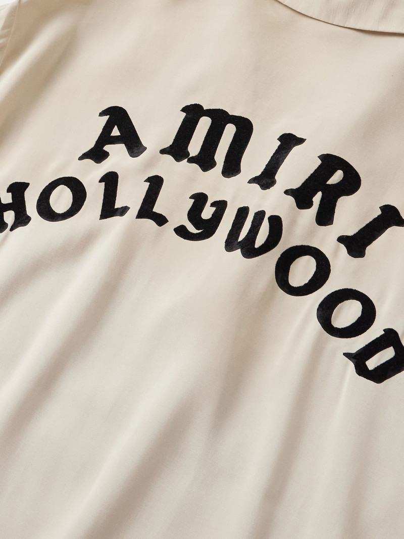 Taupe 'AMIRI Hollywood' 볼링 셔츠 5