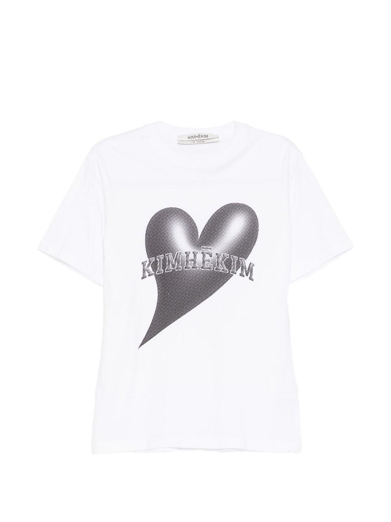 heart-print T-shirt 1