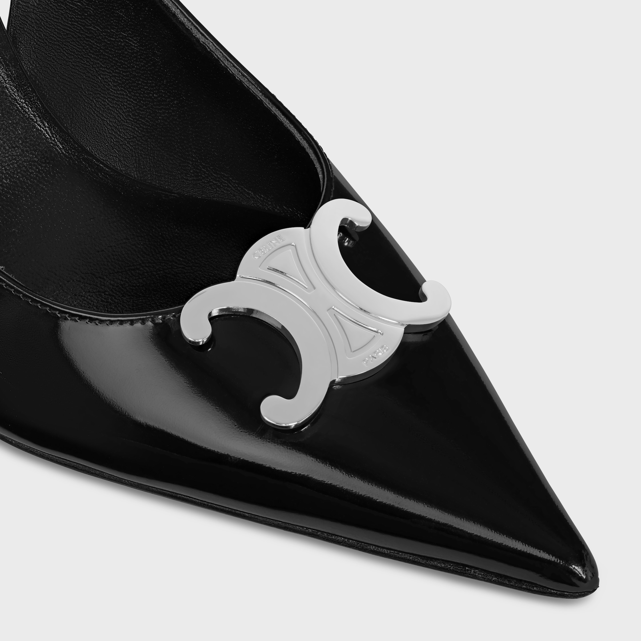 CELINE ALMA TRIOMPHE SLINGBACK in GLOSSY CALFSKIN - 4
