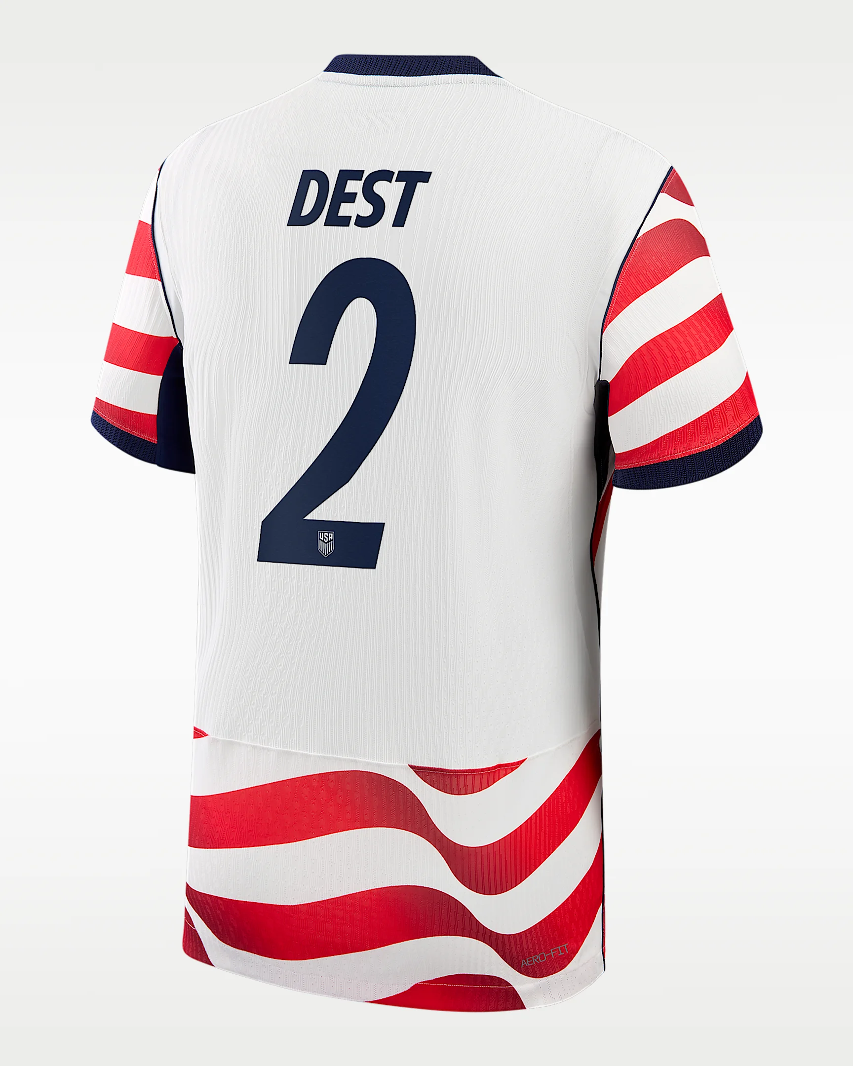 Sergiño Dest USMNT 2026 Match Home Men's Nike Aero-FIT Soccer Jersey - 1